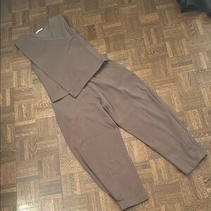 Zara Cotton Sleeveless set in Olive Green size Small